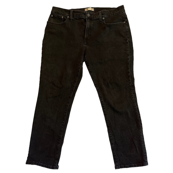 MADEWELL The Mid-Rise Perfect Vintage Jeans Sz 32 Clean Black Wash - Picture 6 of 13